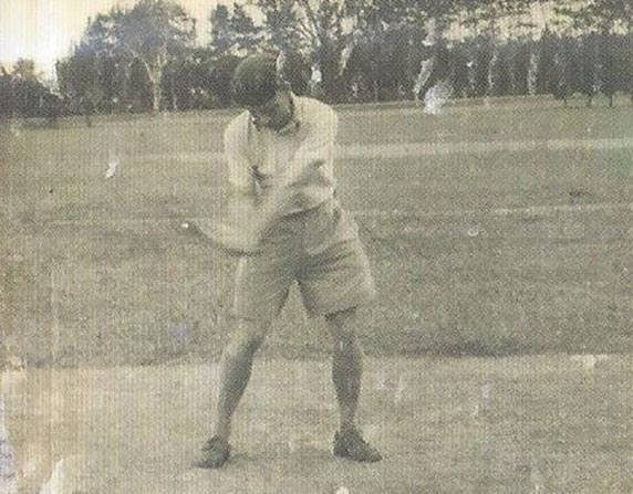 Archive photograph of the early days of golf in Mauritius