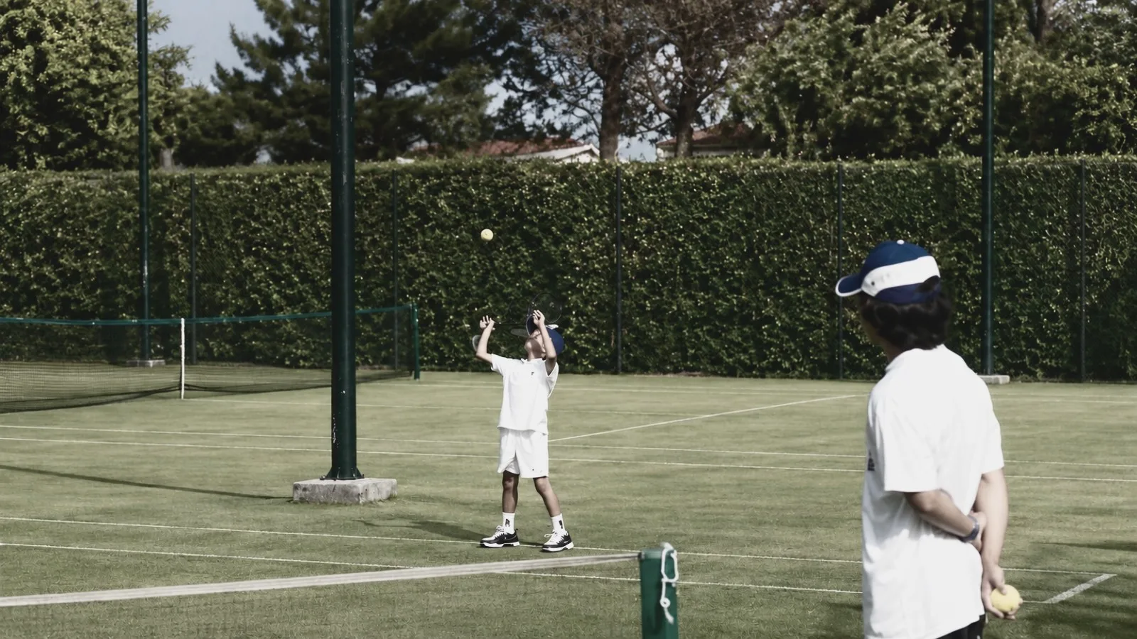 The grass tennis courts of the Mauritius Gymkhana Club