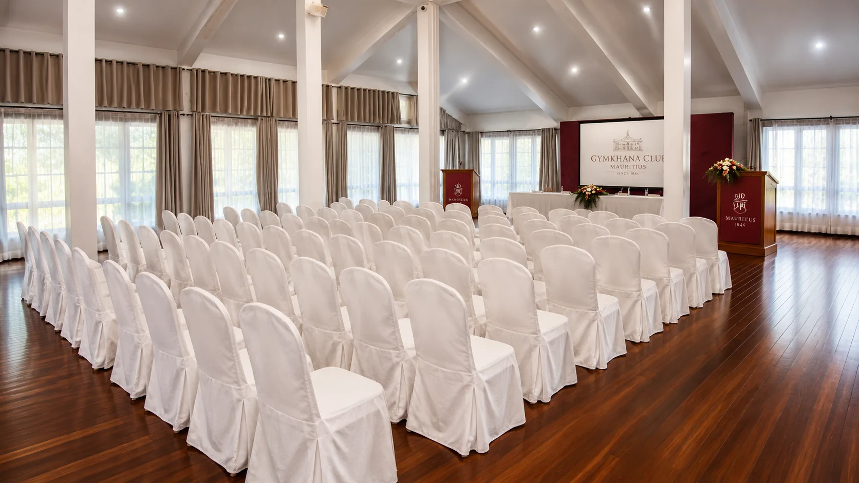 Grand event set-up in the MGC clubhouse
