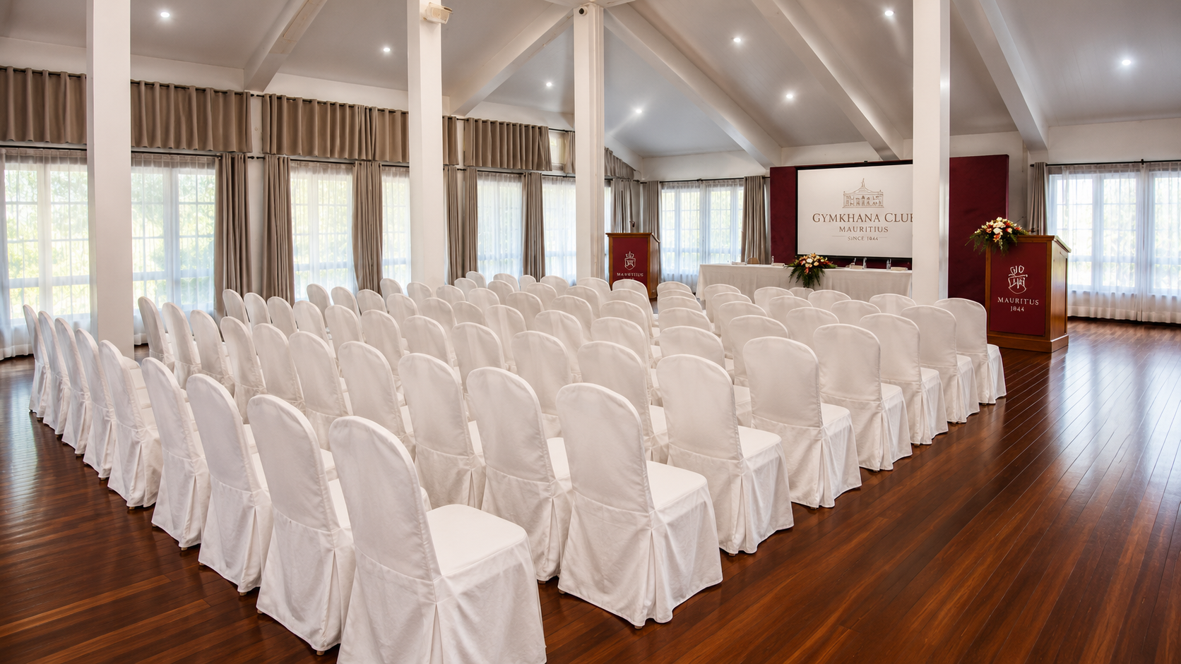 Grand event set-up in the MGC clubhouse